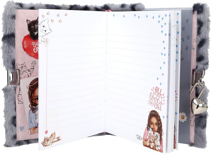 Image du produit Top Model TOPModel - COSY CAT Diary With Lock Blue ( 0413356 ) (À rayures, Couverture souple)