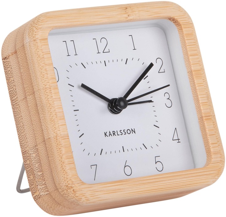 Immagine prodotto Karlsson Sveglia classica Neat Square bambù / bianco