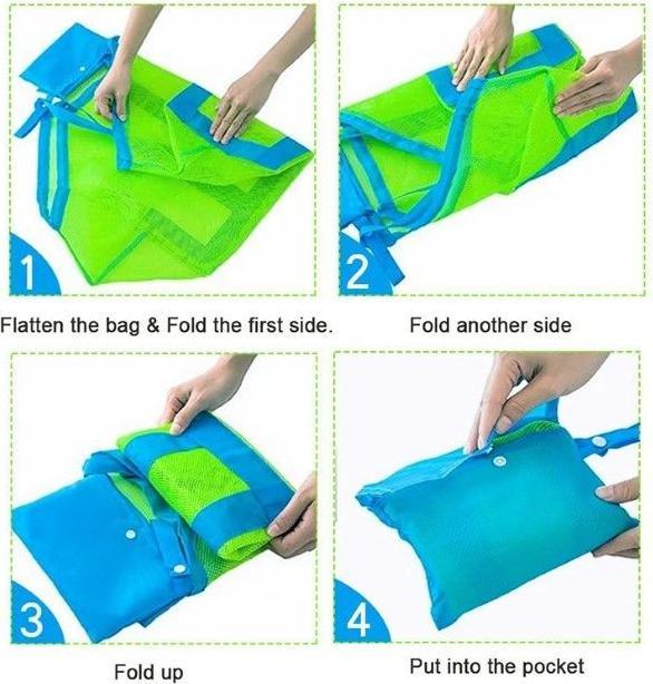 Actual product image MU Style Beach toy net bag Carrier bag