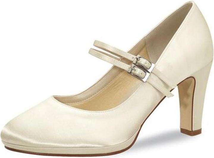 Actual product image Rainbow Club Annette Ivory Satin Pumps (38.5)