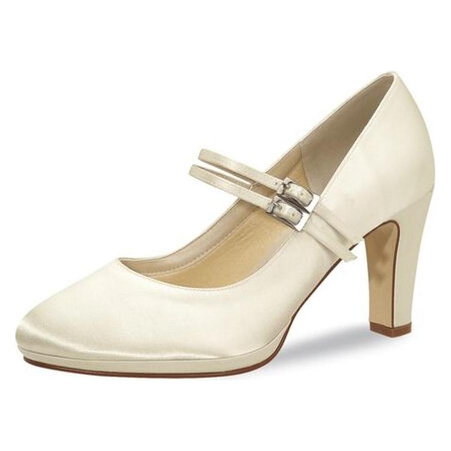 Rainbow Club, Damen, Pumps, Annette Elfenbein Satin Pumps, Weiss, (38.5)
