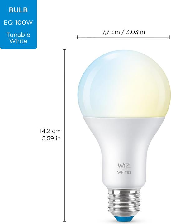 Image du produit WiZ Blanc (E27, 13 W, 1521 lm, 1 x, E)