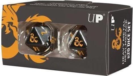 Ultra Pro Neu Heavy Metal Realmspace D20 Dice Set for Dungeons & Dragons