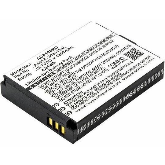CoreParts Battery for ActiveOn Camera (Akku), Kamera Stromversorgung, Schwarz