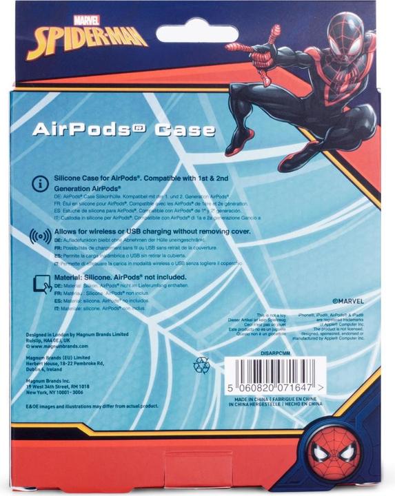 Actual product image 3D AirPods Case Miles Morales (Headphone bag)