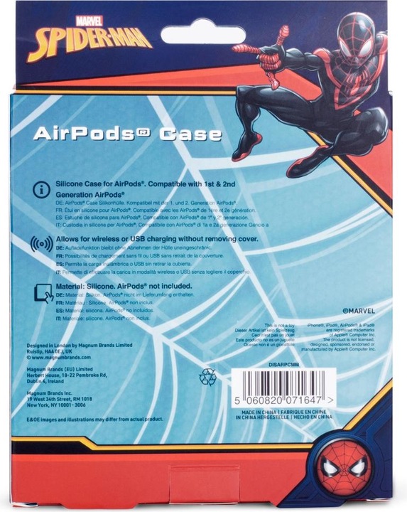 Actual product image 3D AirPods Case Miles Morales (Headphone bag)