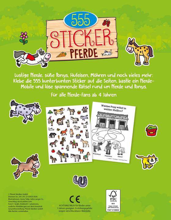 Produktbild 555 Sticker Pferde