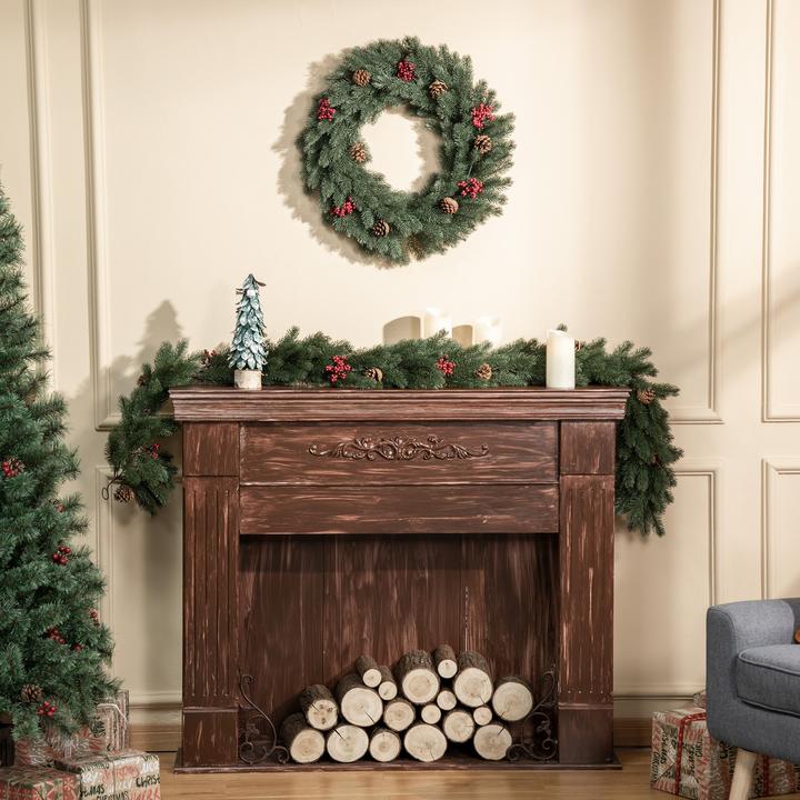 Produktbild Homcom Weihnachtskranz mit Schmuck