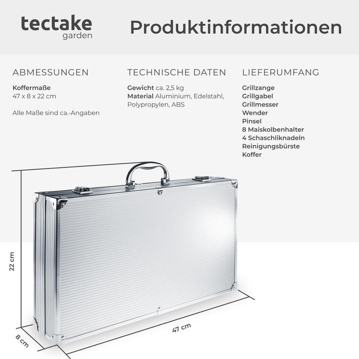 Produktbild tectake Grillbesteck