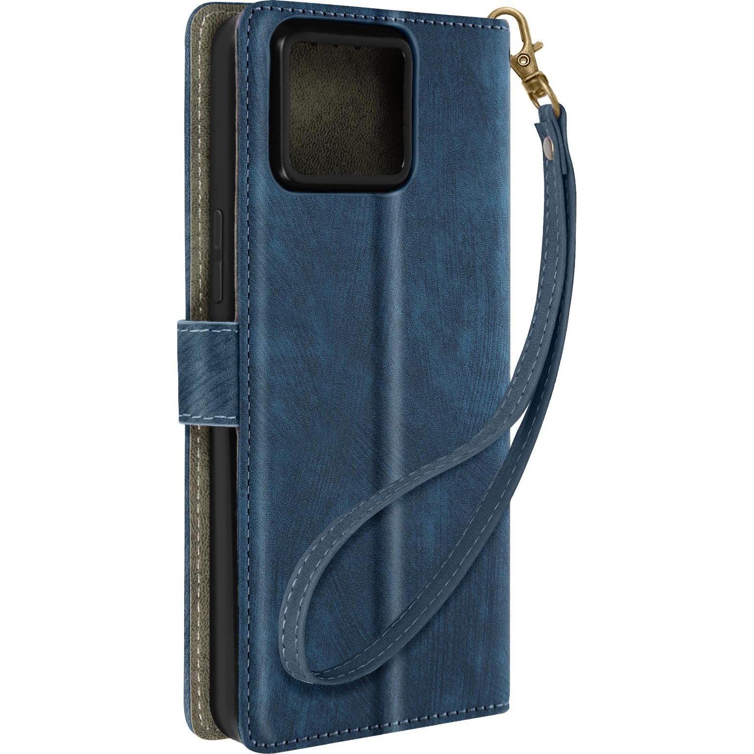 Thumbnail - Avizar SafeTech Wallet Cover Series (Asus Zenfone 11 Ultra), Smartphone Hülle, Blau