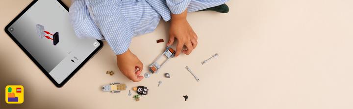 Produktbild LEGO Der Mandalorianer und Grogu auf ihrem Speeder Bike (75436, LEGO Star Wars)