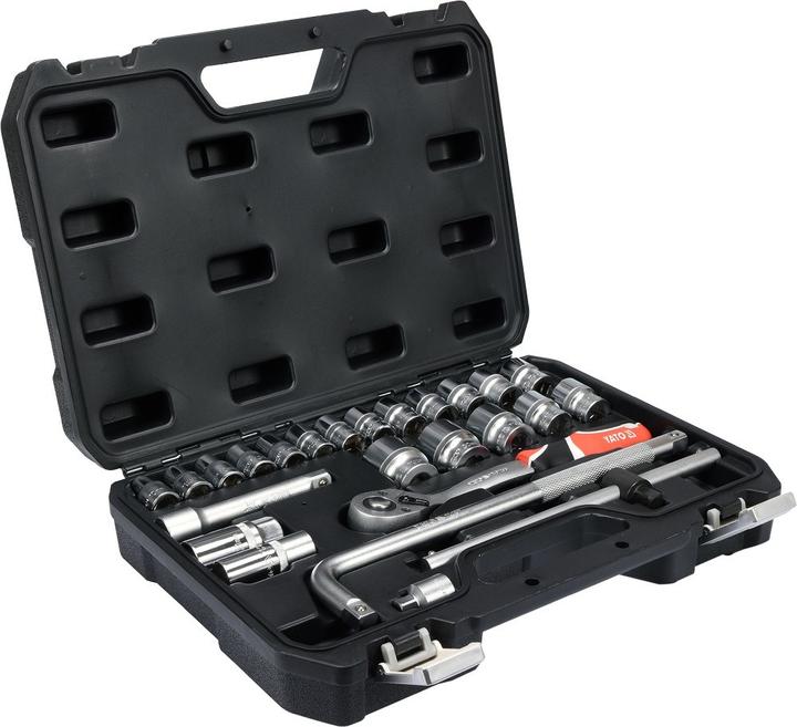 Produktbild Yato YT Socket Set 25 PCS, 1/5,1 cm als   Drive System (yt-38741) (17 mm, 11 mm, 10  mm, 14 mm, 20 mm, 23 mm, 15 mm, 22 mm, 16 mm, 19 mm, 18 mm, 13 mm, 24 mm, 12 mm, 21 mm)