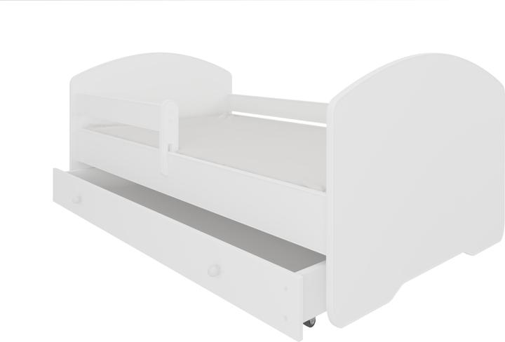 ADRK Furniture Bed with mattress, slatted frame and drawer PEPE 160x80