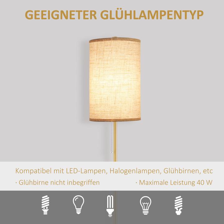 Produktbild Homcom Stehlampe Leinen (E27)