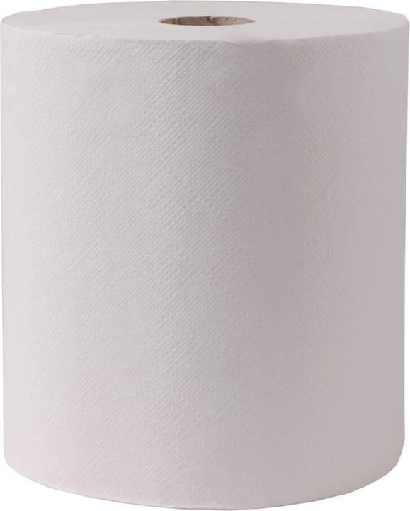 Image du produit Wepa Rouleau d'essuie-mains, 2 plis, tissu, lignes gaufrées blanc brillant, colle bleue, largeur de la