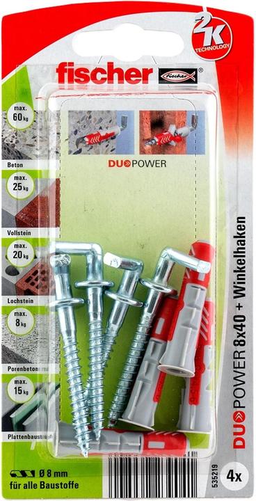 Fischer Dübel DUOPOWER 630 5000 Stk im Karton 562001 (1 Stk.)