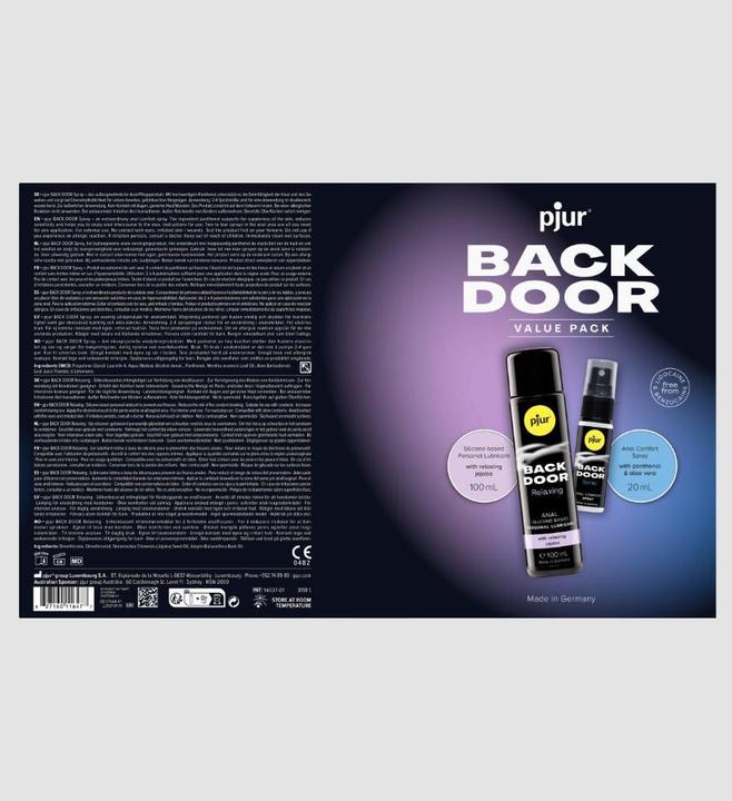 Actual product image Pjur Back Door Set Of Anal Lubricant And Spray (120 ml)