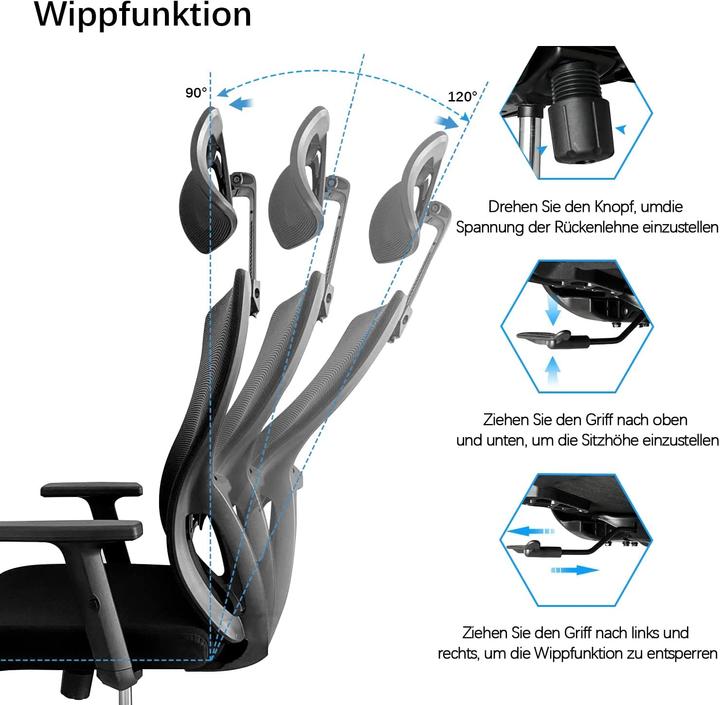 Actual product image Durrafy Adjustable desk chair