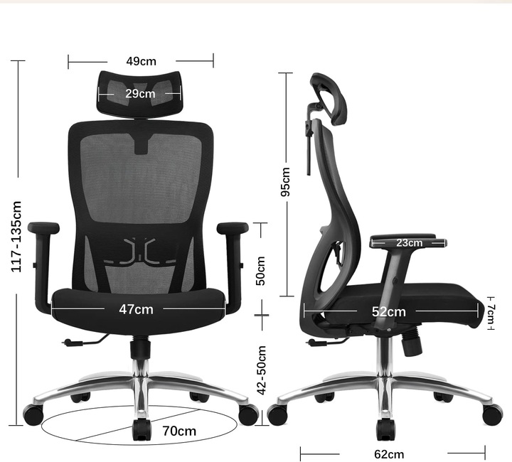 Actual product image Durrafy Adjustable desk chair
