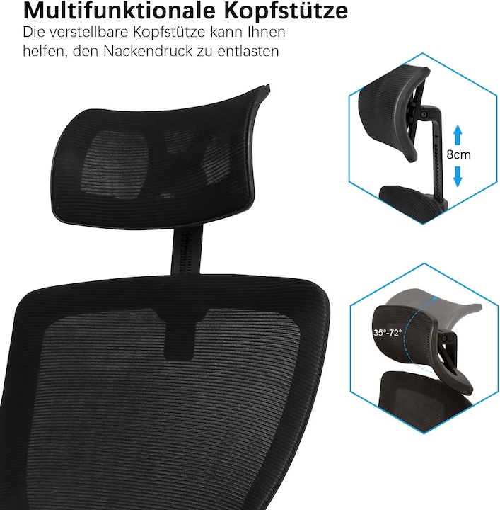 Actual product image Durrafy Adjustable desk chair