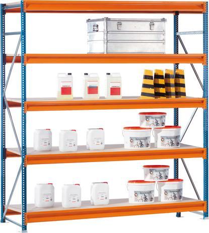 Image du produit Schulte Lagertechnik Etagère de base W100 avec panneaux d'aggloméré