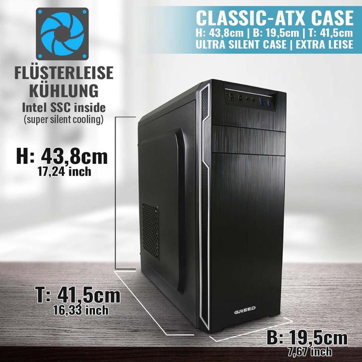Produktbild Greed Multimedia PC (i7 4790, 16GB Ram, 240GB SSD, 1TB HDD)