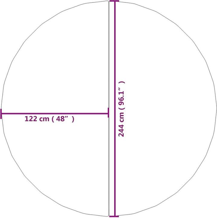 Produktbild vidaXL Pool-Bodentuch