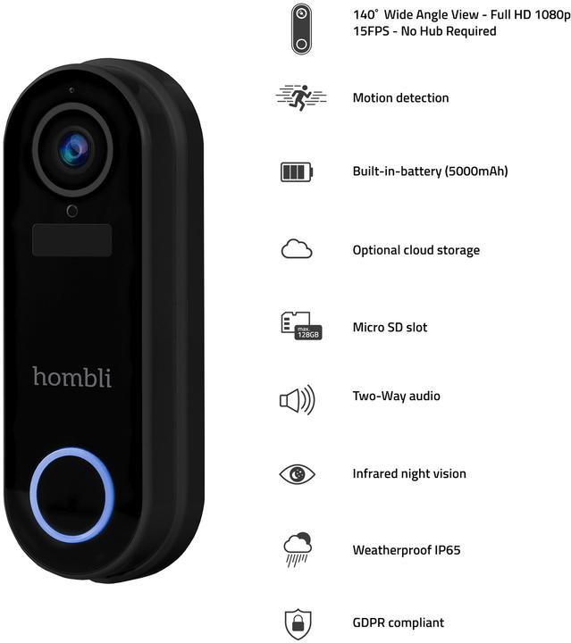 Produktbild Hombli Smart Doorbell 2 + Chime 2 (WLAN, Kabellos)