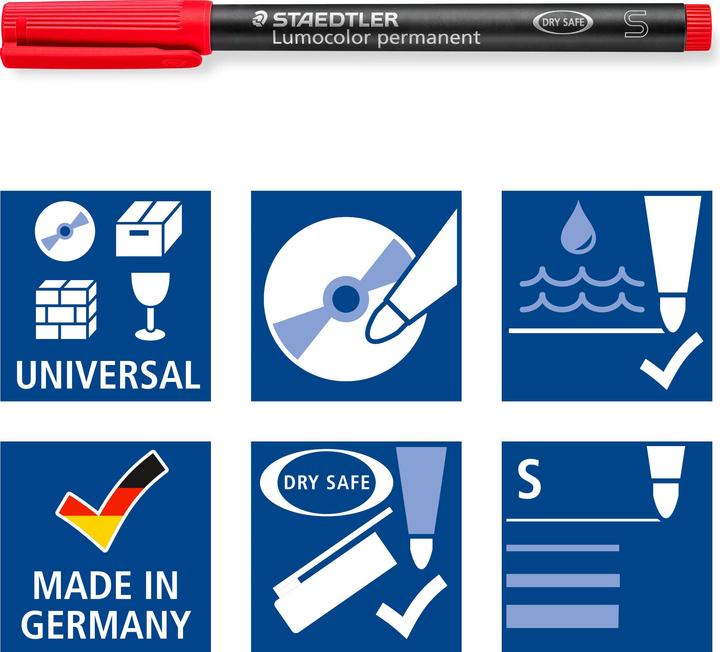 Actual product image Staedtler Lumocolor permanent (6 x)