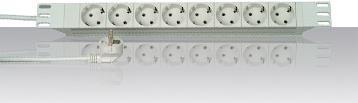 Produktbild Kopp Steckdosenleiste 19" 8-fach o. Schalter (8 x, CEE 7/3, 2 m)