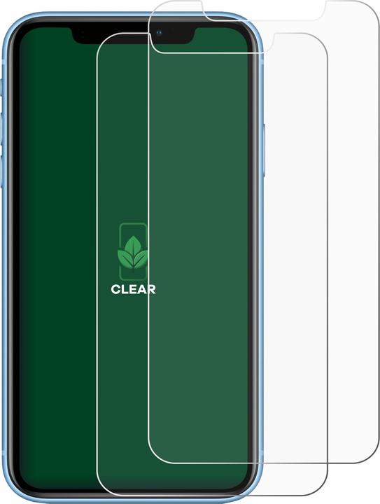 Produktbild ScreenLeaf Schutzfolie nachhaltiger Displayschutz Displayschutzfolie Folie Klar Transparent (2 Stück, Apple iPhone XR)