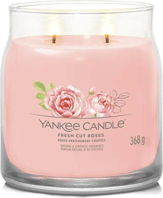 Actual product image Yankee Candle Duftkerze Fresh Cut Roses Signature Medium Jar