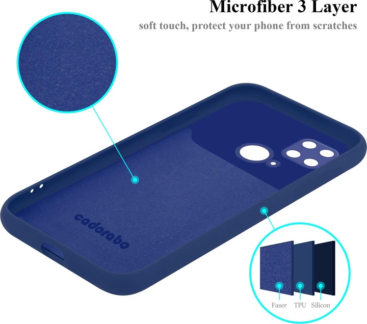 Produktbild Cadorabo TPU Liquid Silicone Case Hülle für Xiaomi RedMi 10C / POCO C40 (Xiaomi Poco C40, Xiaomi Redmi 10C)