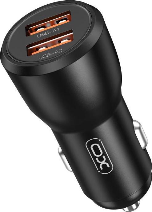 xO car charger CC55 30W 2x USB black
