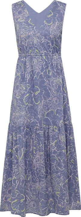 Produktbild Comma Kleid Gemustertes Maxikleid mit V-Ausschnitt und Tunnelzug (46)