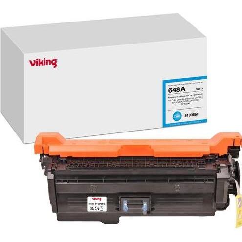 Viking, Toner, Tonerkartusche Kompatibel HP 648A CE261A Cyan