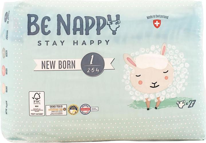 Produktbild Be Nappy Windel (Gr. 1, 135 Stk.)