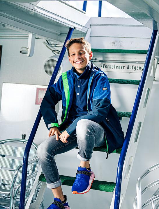 Produktbild Rukka Kinder Regenjacke Puck peacock (140)
