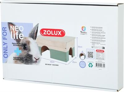 Productafbeelding Zolux Neolife Houten Huisje Konijn Groen - 40X25X20 Cm