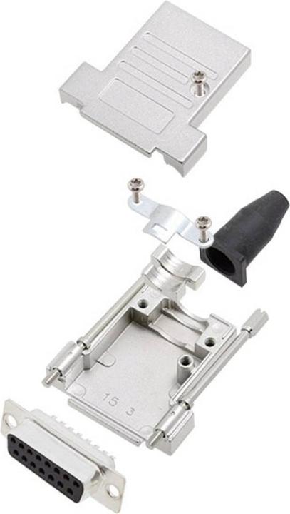 Actual product image Amphenol L17DTSL09-RG-LJS-T+L77SDE09S D-SUB socket connector set 180 ° number of poles (n