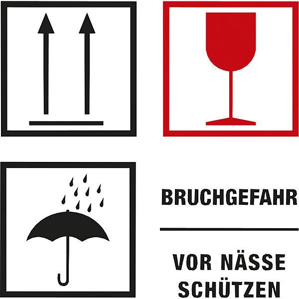 Actual product image kaiserkraft Warning labels, symbol imprint Handle with care!/keep dry!, pack of 1000, LxW