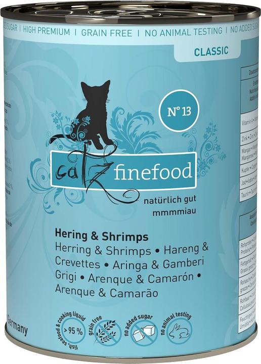 Produktbild Catz Finefood No.13 Hering & Krabben (Adult, 1 Stk., 400 g)