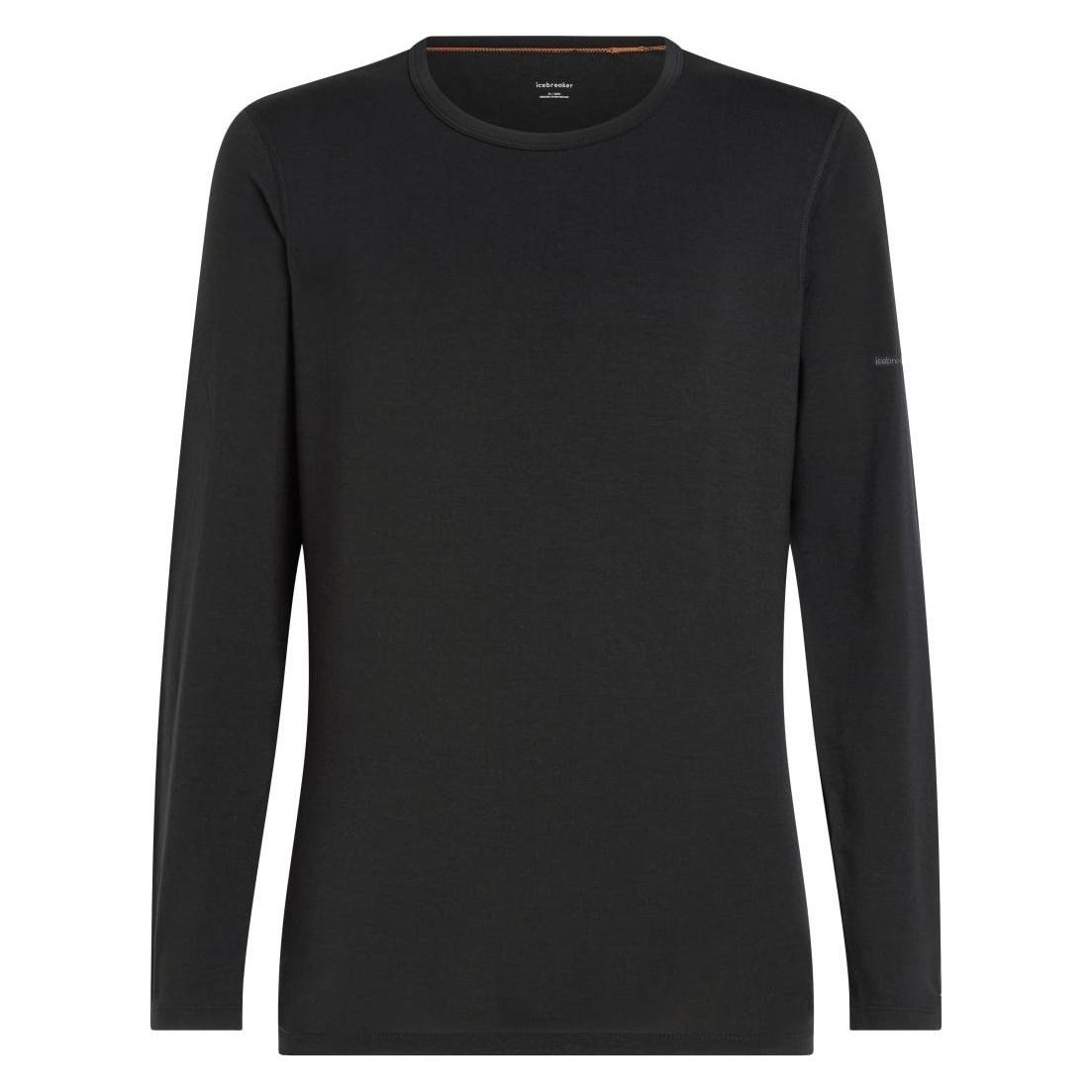 Icebreaker, Herren, Funktionsshirt, Men Merino Blend Core Heavyweight Ls Crewe (S), Schwarz, S