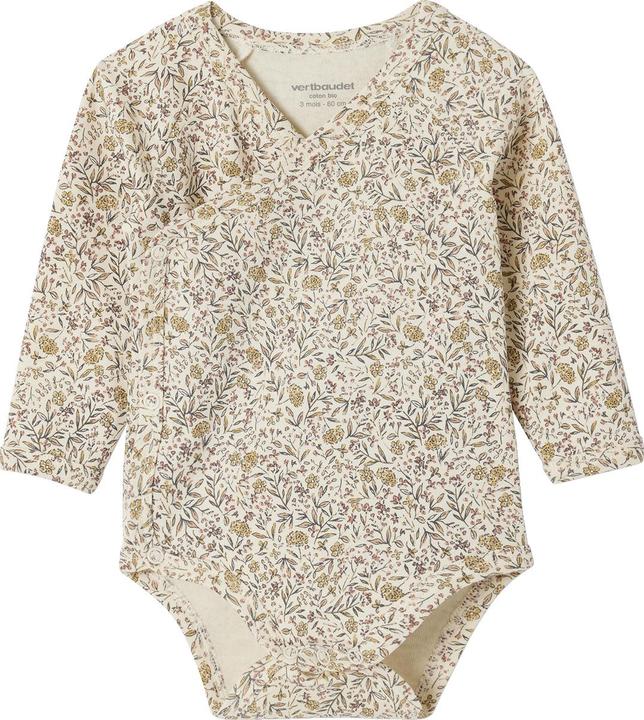 Actual product image Vertbaudet Bio-Kollektion: 5er-Pack Baby Wickelbodys mit langen Ärmeln (62)