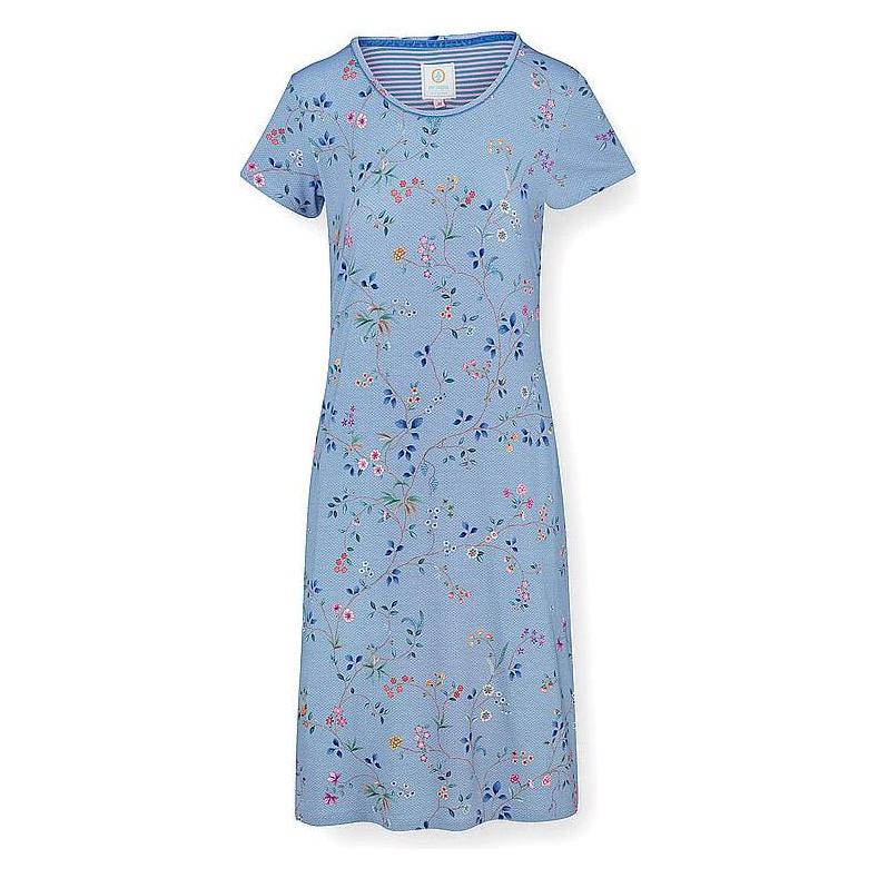 Pip Studio, Damen, Pyjamas, Nachthemd Sleepshirt Daniela, Blau, (L)