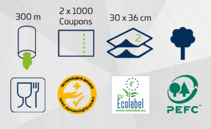 Image du produit Neriox Essuie-mains en papier (2 x)