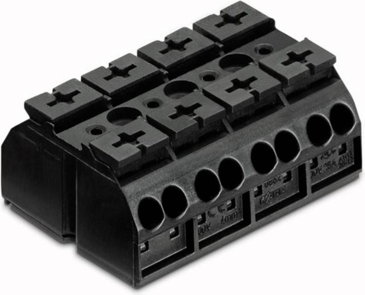 Produktbild Wago 4-conductor chassis-mount terminal strip (Anschlussleiste)