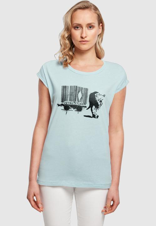 Produktbild Merchcode Ladies Brandalised - Barcode Leopard Circle T-Shirt - 189203 (L)