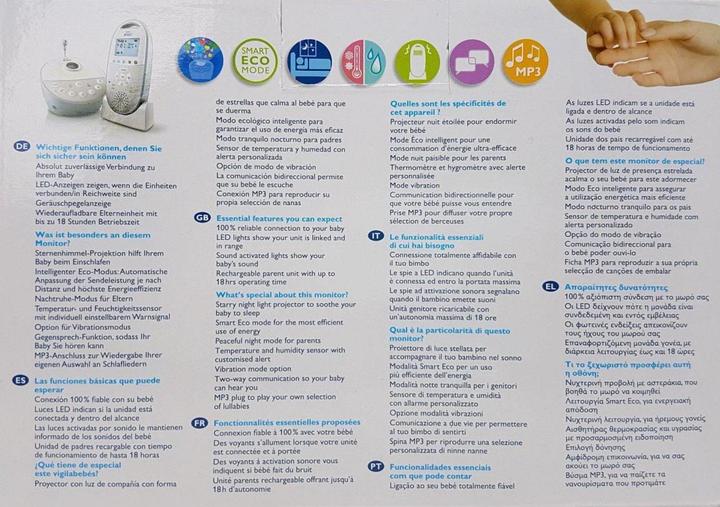 Immagine prodotto Philips Avent Smart Eco Dect SCD580 (Audio del baby monitor, 330 m)