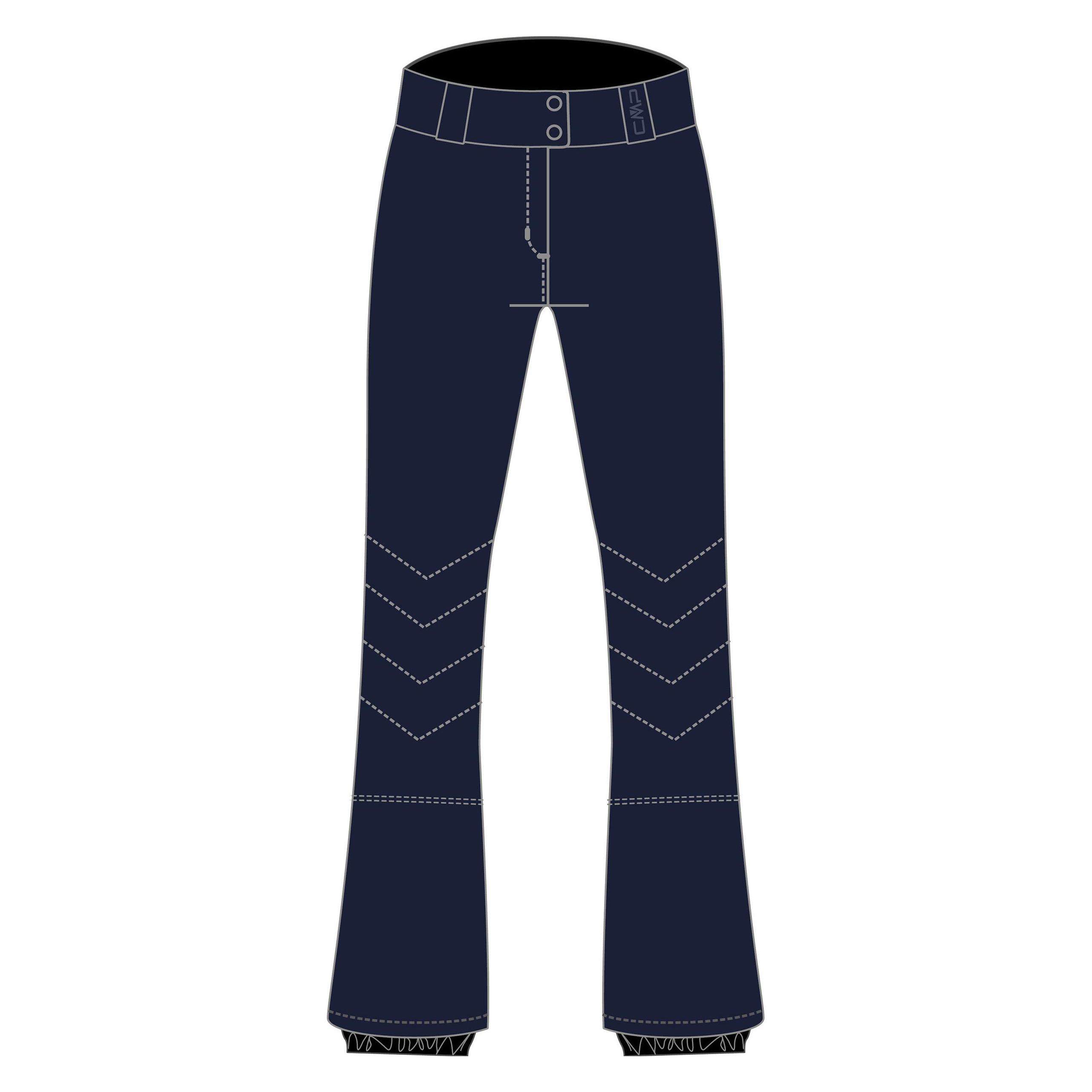Cmp Campagnolo, Damen, Skihosen, Funktions Stretch (S), Blau